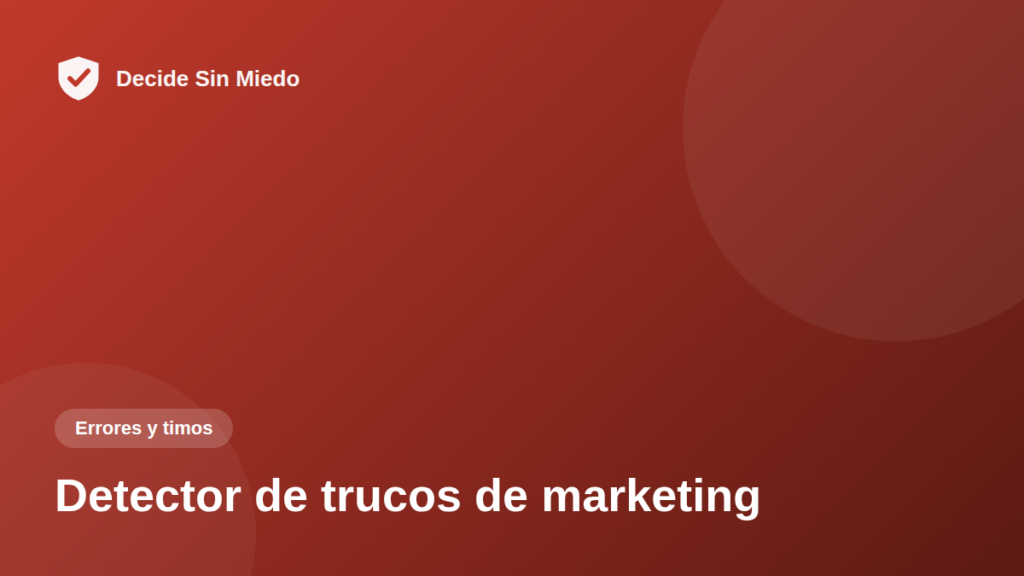 Detector de trucos de marketing